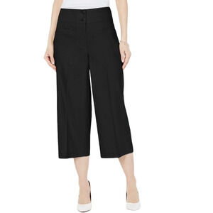 Alfani Culotte Black High Waist Pants Petite size 6 NEW